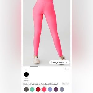 Alo High Waist Airlift Leggings - NEON PINK